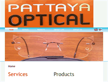 Tablet Screenshot of pattayaoptical.com